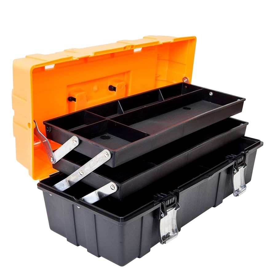 Amazon.com: Torin 17-Inch Plastic Tool Box,3-Tiers Multi
